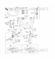 RESERVOIR CARBURANT pour Kawasaki ZZR500 1990