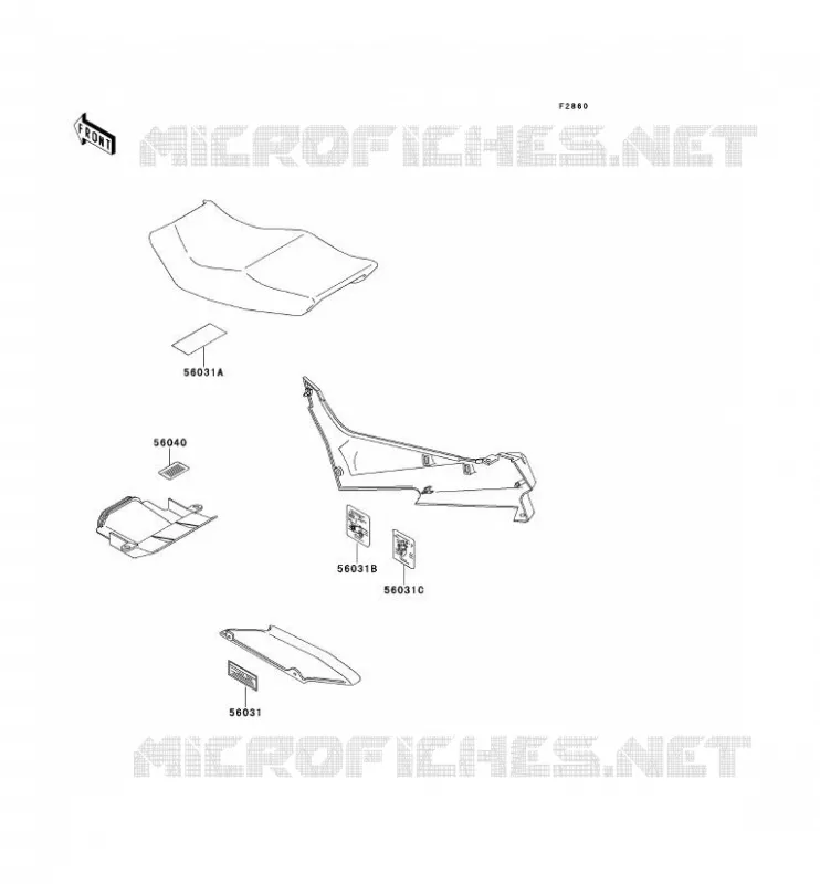 LABEL Kawasaki MOTOS 500 1991 ZZR500  ZX500-C2