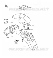 GARDE BOUE pour Kawasaki GPZ600R 1988