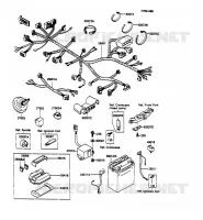 CHASSIS EQUIPMENT ELECTRIQUE pour Kawasaki GPX600R 1989