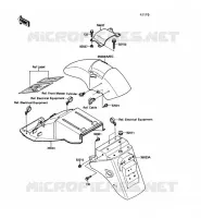 GARDE BOUE pour Kawasaki GPX600R 1989