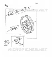 MOYEU AVANT pour Kawasaki GPX600R 1989