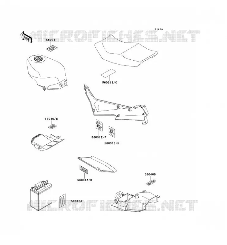 LABEL Kawasaki MOTOS 600 1990 ZZR600  ZX600-D1