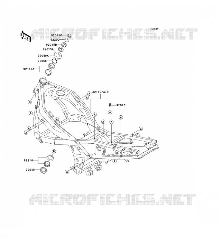 CH&Acirc;SSIS Kawasaki MOTOS 600 1993 ZZR600  ZX600-E1