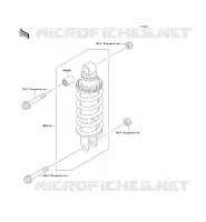 AMORTISSEUR pour Kawasaki ZZR600 2002