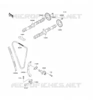 ARBRE A CAME/TENDEUR pour Kawasaki ZZR600 2002