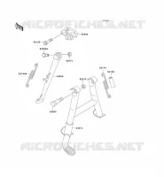 BEQUILLES pour Kawasaki ZZR600 2002