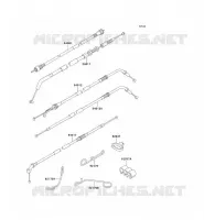 CABLES pour Kawasaki ZZR600 2002