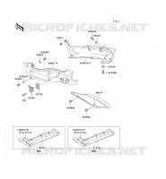 CACHE LAT&Eacute;RAL/GARDE CHAINE pour Kawasaki ZZR600 2002