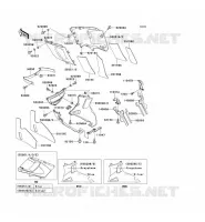 CARENAGE INFERIEUR pour Kawasaki ZZR600 2002