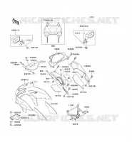 CARENAGE pour Kawasaki ZZR600 2002