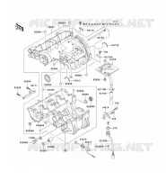 CARTER MOTEUR(S) pour Kawasaki ZZR600 2002