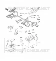 CHASSIS EQUIPMENT ELECTRIQUE pour Kawasaki ZZR600 2002