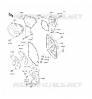 COUVERCLES MOTEUR pour Kawasaki ZZR600 2002