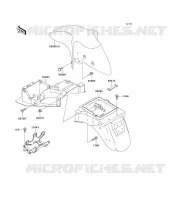 GARDE BOUE pour Kawasaki ZZR600 2002