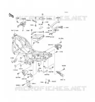 PIECE DE CADRE (COUVERTURE) pour Kawasaki ZZR600 2002