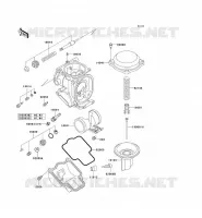 PI&Egrave;CES DE CARBURATEUR pour Kawasaki ZZR600 2002