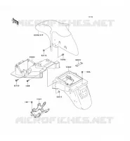 GARDE BOUE pour Kawasaki ZZR600 2003
