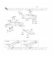 CACHE LAT&Eacute;RAL/GARDE CHAINE pour Kawasaki ZZR600 2003