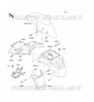 GARDE BOUE pour Kawasaki ZZR600 1994