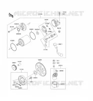 D&Eacute;MARREUR pour Kawasaki ZZR600 1995