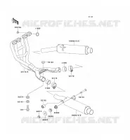 &Eacute;CHAPPEMENT pour Kawasaki ZZR600 1995