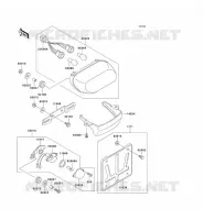 FEUX ARRI&Egrave;RE(S) pour Kawasaki ZZR600 1995