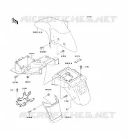 GARDE BOUE pour Kawasaki ZZR600 1995