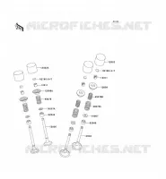 SOUPAPE pour Kawasaki ZZR600 1995