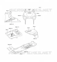STICKER(EBONY) pour Kawasaki ZZR600 1995