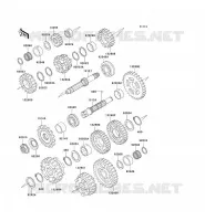 TRANSMISSION pour Kawasaki ZZR600 1995