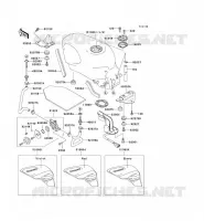 RESERVOIR CARBURANT pour Kawasaki ZZR600 1995