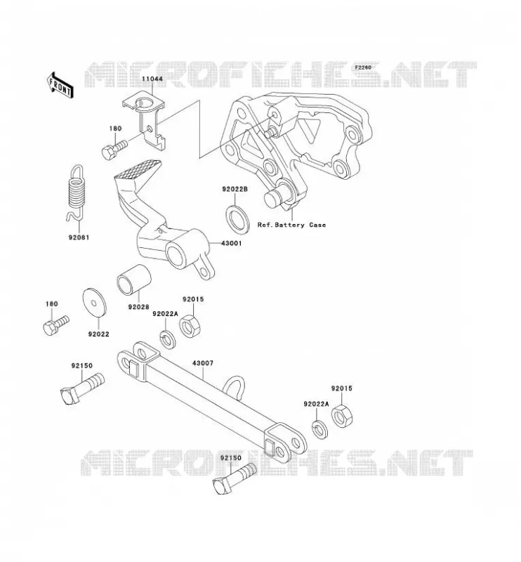 PEDALE DE FREIN Kawasaki MOTOS 600 1995 ZZR600  ZX600-E3