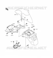 GARDE BOUE pour Kawasaki ZZR600 1996