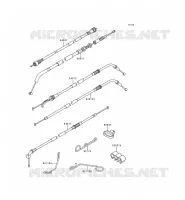 CABLES pour Kawasaki ZZR600 1997