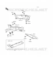 CACHE LAT&Eacute;RAL/GARDE CHAINE pour Kawasaki ZZR600 1997