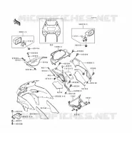 CARENAGE pour Kawasaki ZZR600 1997