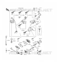 CONTACTEUR SERRURE/R&Eacute;FLECTEUR pour Kawasaki ZZR600 1997