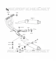 &Eacute;CHAPPEMENT pour Kawasaki ZZR600 1997