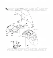 GARDE BOUE pour Kawasaki ZZR600 1997