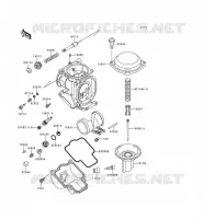 PI&Egrave;CES DE CARBURATEUR pour Kawasaki ZZR600 1997