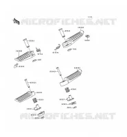 REPOSE PIED pour Kawasaki ZZR600 1997