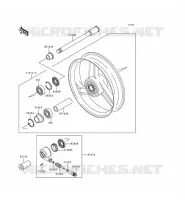 ROUE AVANT pour Kawasaki ZZR600 1997