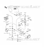 SYSTEME D'EVAPORATION CARBURANT pour Kawasaki ZZR600 1997