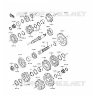 TRANSMISSION pour Kawasaki ZZR600 1997