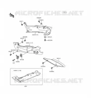CACHE LAT&Eacute;RAL/GARDE CHAINE pour Kawasaki ZZR600 1997