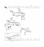 CACHE LAT&Eacute;RAL/GARDE CHAINE pour Kawasaki ZZR600 1997