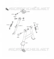 BEQUILLES pour Kawasaki ZZR600 1997