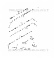 CABLES pour Kawasaki ZZR600 1997