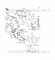 CARENAGE INFERIEUR pour Kawasaki ZZR600 1997